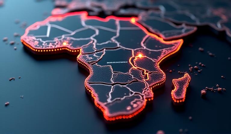 Logistical network map of Southern African trade corridors